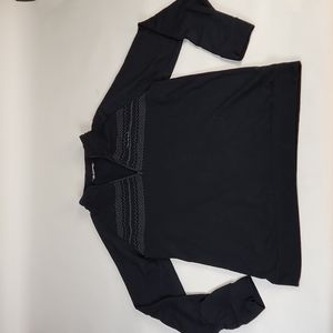 Travis Matthew Quarter Zip Men’s black Stripes golf